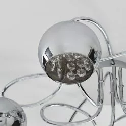 Dunelm Seychelles Smoked 5 Light Flush Ceiling Fitting -all lighting Sales Store 1000169234 alt02