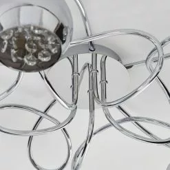 Dunelm Seychelles Smoked 5 Light Flush Ceiling Fitting -all lighting Sales Store 1000169234 alt03