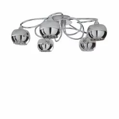 Dunelm Seychelles Smoked 5 Light Flush Ceiling Fitting -all lighting Sales Store 1000169234 alt04