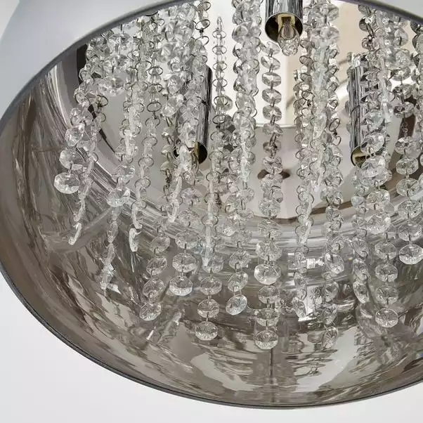 Dunelm Seychelles Smoked Flush Ceiling Fitting 5 Dunelm Seychelles Smoked Flush Ceiling Fitting - Image 3