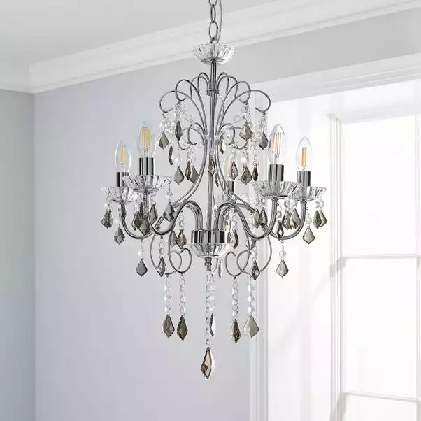 Dunelm Sophy 5 Light Chandelier 4 Dunelm Sophy 5 Light Chandelier - Image 2