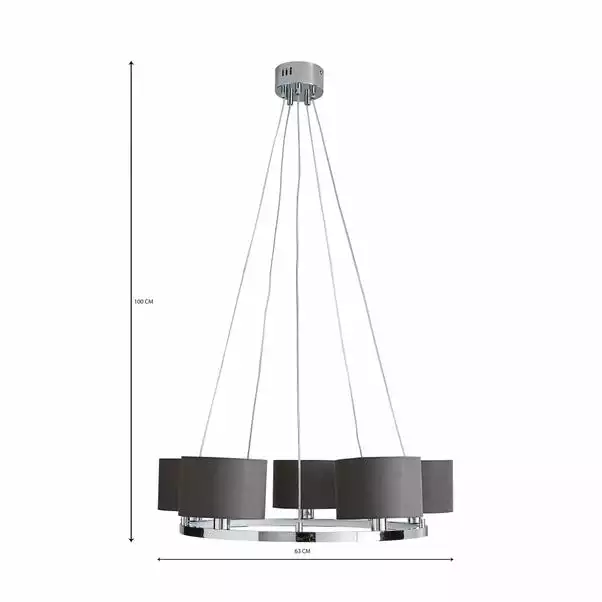Dunelm Talinn Dual Lit Integrated LED Ceiling Fitting 8 Dunelm Talinn Dual Lit Integrated LED Ceiling Fitting - Image 6