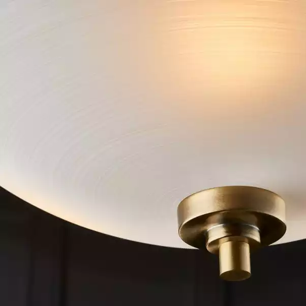 Vogue Lighting Vogue Welles 3 Light Flush Ceiling Fitting Brass 5 Vogue Lighting Vogue Welles 3 Light Flush Ceiling Fitting Brass - Image 3