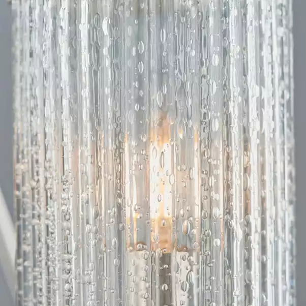 Vogue Lighting Vogue Easton Ribbed Glass Semi Flush Ceiling Fitting Chrome 6 Vogue Lighting Vogue Easton Ribbed Glass Semi Flush Ceiling Fitting Chrome - Image 4