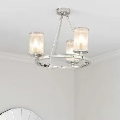 Vogue Lighting Vogue Easton Ribbed Glass Semi Flush Ceiling Fitting Chrome 12 Vogue Lighting Vogue Easton Ribbed Glass Semi Flush Ceiling Fitting Chrome -all lighting Sales Store 1000169454 alt04
