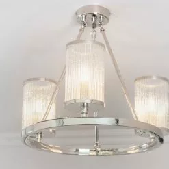 Vogue Lighting Vogue Easton Ribbed Glass Semi Flush Ceiling Fitting Chrome 13 Vogue Lighting Vogue Easton Ribbed Glass Semi Flush Ceiling Fitting Chrome -all lighting Sales Store 1000169454 alt05