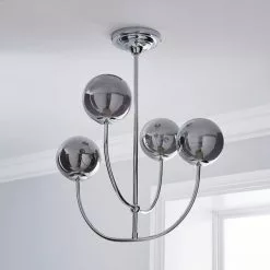 Dunelm Gigi Chrome Ceiling Fitting 9 Dunelm Gigi Chrome Ceiling Fitting -all lighting Sales Store 1000180652 alt01