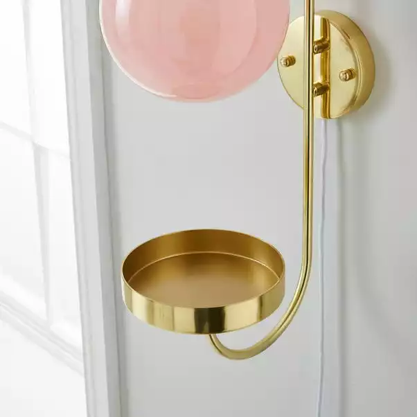 Dunelm Gigi Easy Fit Plug In Pink Wall Light 6 Dunelm Gigi Easy Fit Plug In Pink Wall Light - Image 4