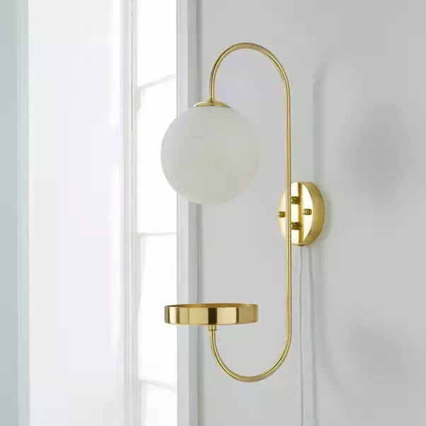 Dunelm Gigi Easy Fit Plug In White Wall Light 4 Dunelm Gigi Easy Fit Plug In White Wall Light - Image 2