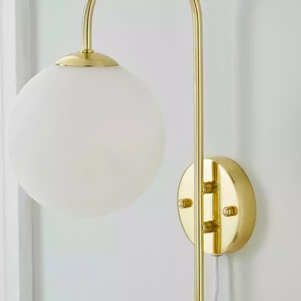 Dunelm Gigi Easy Fit Plug In White Wall Light 5 Dunelm Gigi Easy Fit Plug In White Wall Light - Image 3