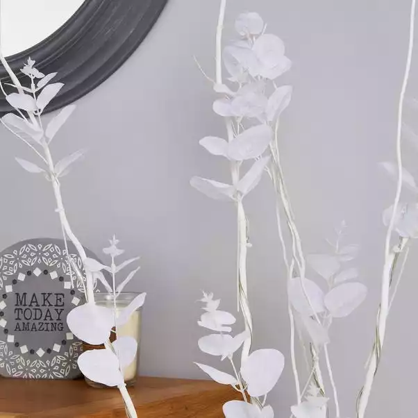 Dunelm White Eucalyptus Twig Light 5 Dunelm White Eucalyptus Twig Light - Image 3