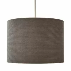 Dunelm Grey Santos Velvet Corduroy Shade -all lighting Sales Store 1000181102 alt05