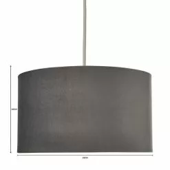 Dunelm Nesa 35cm Velvet Drum Shade 13 Dunelm Nesa 35cm Velvet Drum Shade -all lighting Sales Store 1000181822 alt07