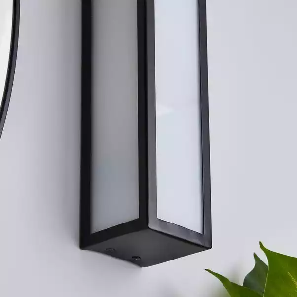 Dunelm Fletcher Boxed Bathroom Wall Light Black 5 Dunelm Fletcher Boxed Bathroom Wall Light Black - Image 3