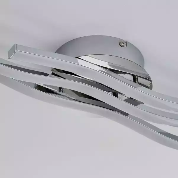 Dunelm Ripple Integrated LED Bathroom Ceiling Fitting 6 Dunelm Ripple Integrated LED Bathroom Ceiling Fitting - Image 4