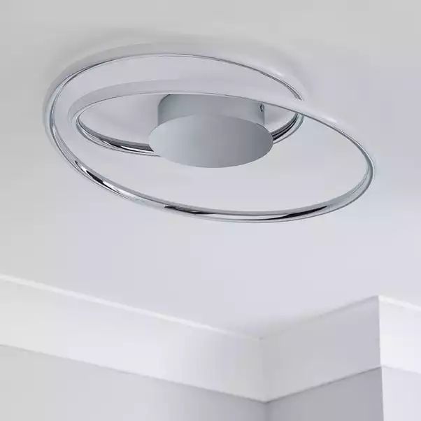 Dunelm Langdon 2 Light Integrated LED Bathroom Ceiling Fitting 4 Dunelm Langdon 2 Light Integrated LED Bathroom Ceiling Fitting - Image 2