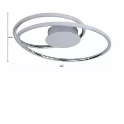 Dunelm Langdon 2 Light Integrated LED Bathroom Ceiling Fitting 13 Dunelm Langdon 2 Light Integrated LED Bathroom Ceiling Fitting -all lighting Sales Store 1000182544 alt07
