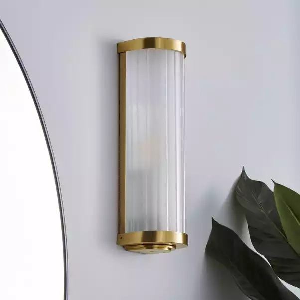 Dunelm Ripon Bathroom Wall Light Brushed Gold 4 Dunelm Ripon Bathroom Wall Light Brushed Gold - Image 2