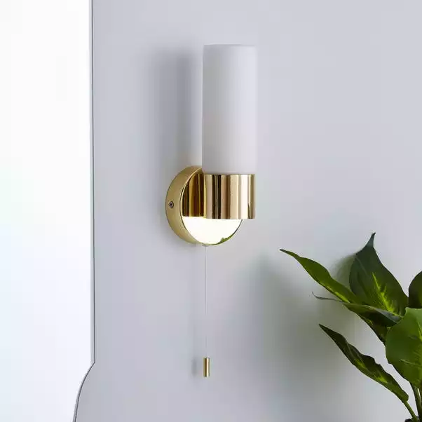 Dunelm Porto Bathroom Wall Light Brass 4 Dunelm Porto Bathroom Wall Light Brass - Image 2