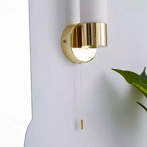 Dunelm Porto Bathroom Wall Light Brass 5 Dunelm Porto Bathroom Wall Light Brass - Image 3