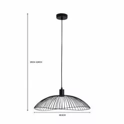 Elements Jaula 50cm Ceiling Fitting Black 13 Elements Jaula 50cm Ceiling Fitting Black -all lighting Sales Store 1000182568 alt07