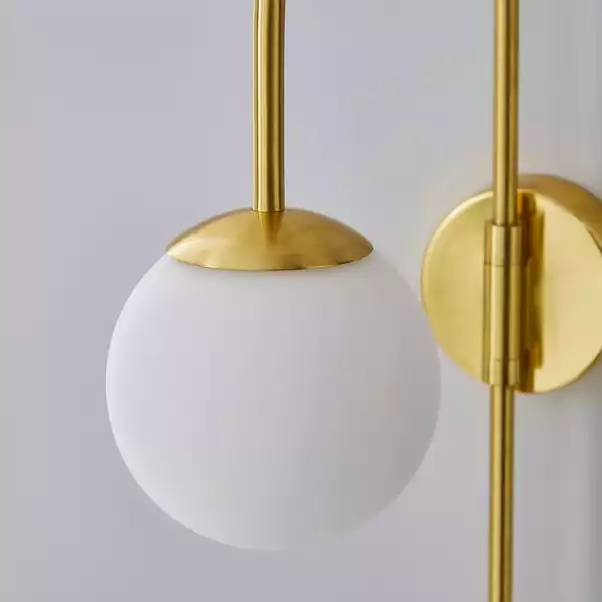 Dunelm Eniola Easy Fit Plug In Wall Light Gold 5 Dunelm Eniola Easy Fit Plug In Wall Light Gold - Image 3