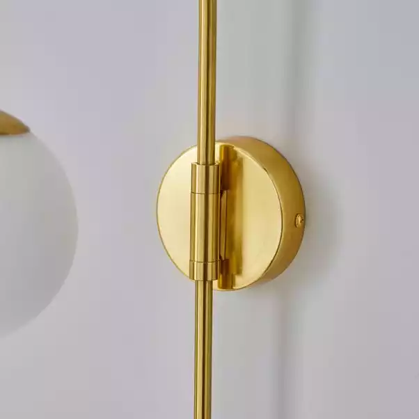 Dunelm Eniola Easy Fit Plug In Wall Light Gold 6 Dunelm Eniola Easy Fit Plug In Wall Light Gold - Image 4