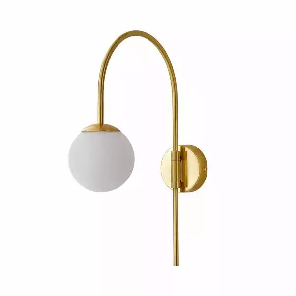 Dunelm Eniola Easy Fit Plug In Wall Light Gold 7 Dunelm Eniola Easy Fit Plug In Wall Light Gold - Image 5