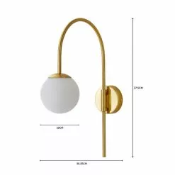 Dunelm Eniola Easy Fit Plug In Wall Light Gold 13 Dunelm Eniola Easy Fit Plug In Wall Light Gold -all lighting Sales Store 1000182573 alt07