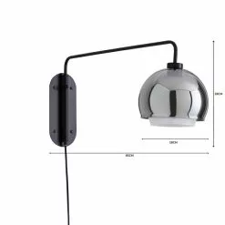 Elements Ramona Swing Arm Wall Light 13 Elements Ramona Swing Arm Wall Light -all lighting Sales Store 1000182575 alt07