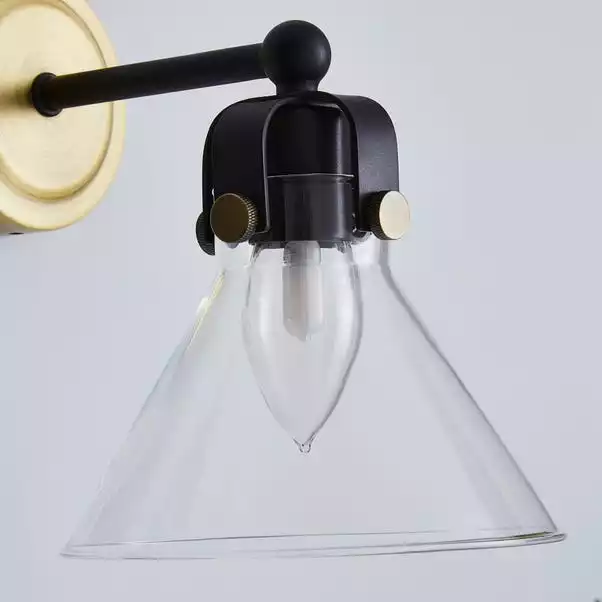 Dunelm Paulson Bathroom Wall Light Antique Brass 5 Dunelm Paulson Bathroom Wall Light Antique Brass - Image 3