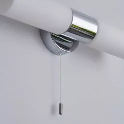 Dunelm Porto Bathroom 2 Light Wall Light Chrome -all lighting Sales Store 1000182581 alt03