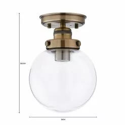 Dunelm Broden Bathroom Flush Fitting Antique Brass 13 Dunelm Broden Bathroom Flush Fitting Antique Brass -all lighting Sales Store 1000182583 alt07