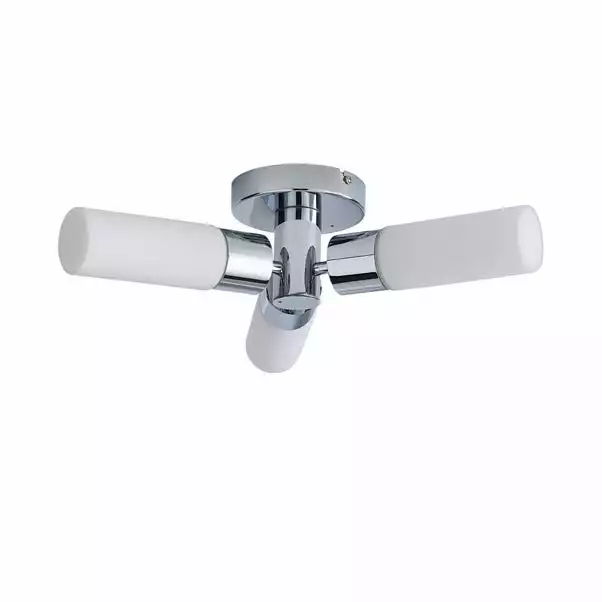 Dunelm Porto 3 Light Bathroom Flush Fitting Chrome 7 Dunelm Porto 3 Light Bathroom Flush Fitting Chrome - Image 5