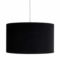 Dunelm Clara Velvet Shade 40cm Black 10 Dunelm Clara Velvet Shade 40cm Black -all lighting Sales Store 1000182764 alt05