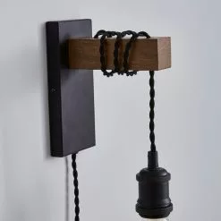 Dunelm Fulton Easy Fit Plug In Wall Light -all lighting Sales Store 1000182782 alt02