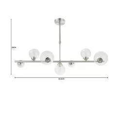 Dunelm Tarsia Glass Ceiling Fitting Satin Nickel 13 Dunelm Tarsia Glass Ceiling Fitting Satin Nickel -all lighting Sales Store 1000182791 alt07