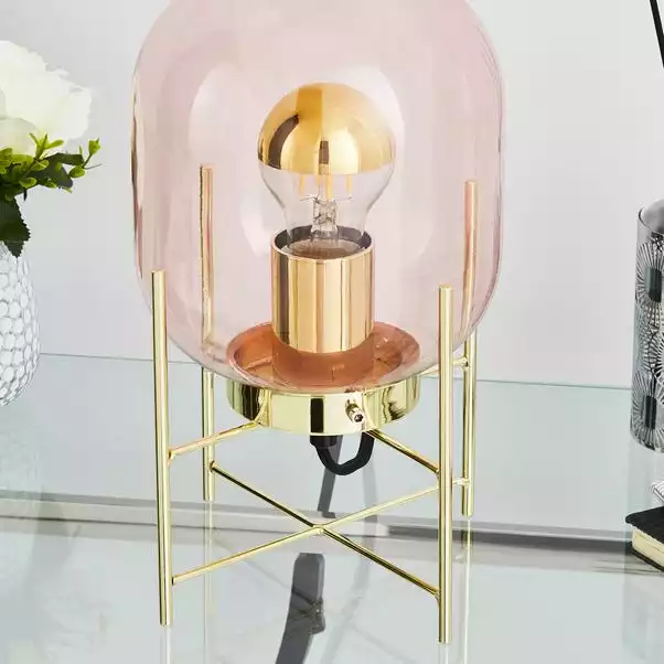 Elements Dayo Table Lamp Pink 5 Elements Dayo Table Lamp Pink - Image 3