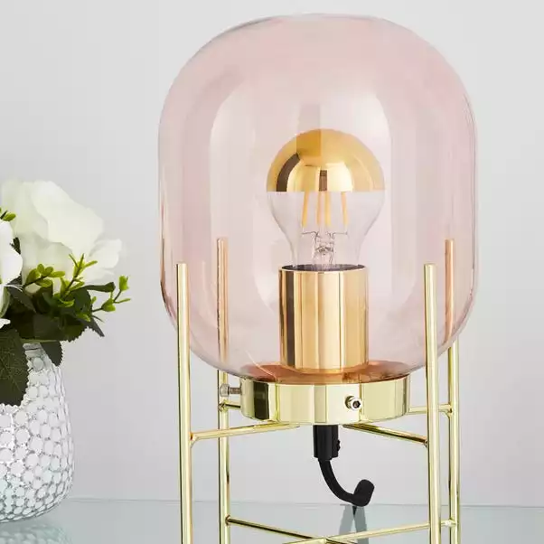 Elements Dayo Table Lamp Pink 6 Elements Dayo Table Lamp Pink - Image 4