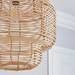 The Edited Life Wicker Tiered Easy Fit Pendant Natural 10 The Edited Life Wicker Tiered Easy Fit Pendant Natural -all lighting Sales Store 1000182804 alt02