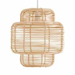 The Edited Life Wicker Tiered Easy Fit Pendant Natural 11 The Edited Life Wicker Tiered Easy Fit Pendant Natural -all lighting Sales Store 1000182804 alt05
