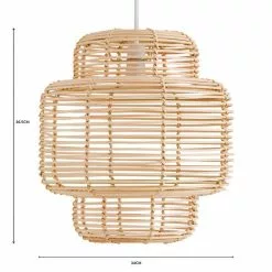 The Edited Life Wicker Tiered Easy Fit Pendant Natural 12 The Edited Life Wicker Tiered Easy Fit Pendant Natural -all lighting Sales Store 1000182804 alt07