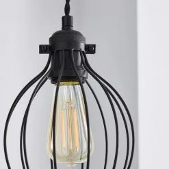 Dunelm Charlie Industrial Bulb Cage 11 Dunelm Charlie Industrial Bulb Cage -all lighting Sales Store 1000182917 alt03