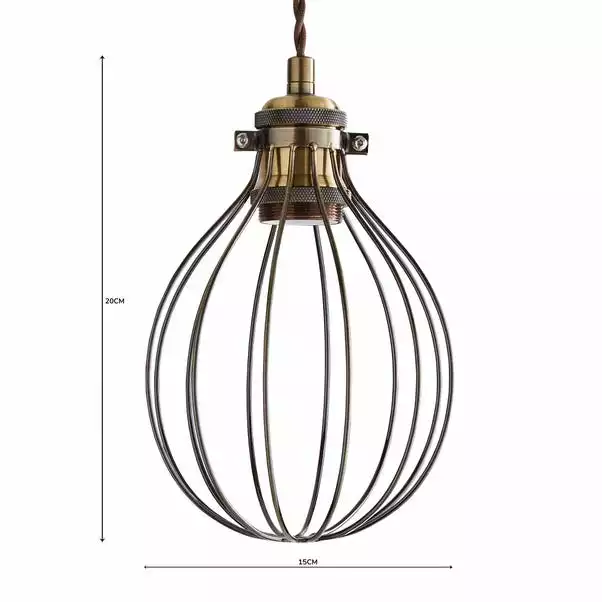 Dunelm Charlie Industrial Bulb Cage 8 Dunelm Charlie Industrial Bulb Cage - Image 6
