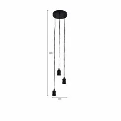 Dunelm Charlie 3 Light Cluster Flex Fitting -all lighting Sales Store 1000182921 alt07