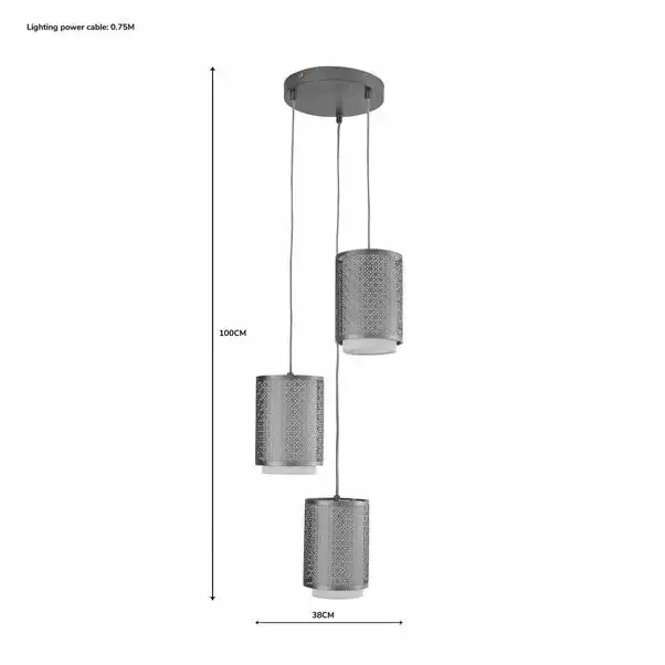 Dunelm Vienna Cluster Ceiling Fitting 8 Dunelm Vienna Cluster Ceiling Fitting - Image 6
