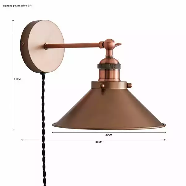 Dunelm Logan Plug-in Wall Light 8 Dunelm Logan Plug-in Wall Light - Image 6