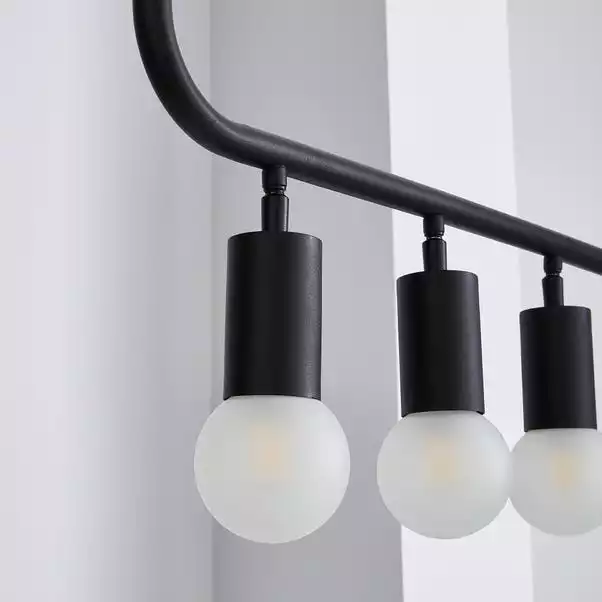 Dunelm Bradford Ceiling Fitting Matt Black 5 Dunelm Bradford Ceiling Fitting Matt Black - Image 3