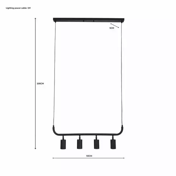Dunelm Bradford Ceiling Fitting Matt Black 7 Dunelm Bradford Ceiling Fitting Matt Black - Image 5