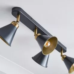 Dunelm Logan 4 Light Grey Spotlight Bar -all lighting Sales Store 1000183040 alt03